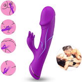 ARMONY - PURPLE SILICONE RABBIT VIBRATING DILDO